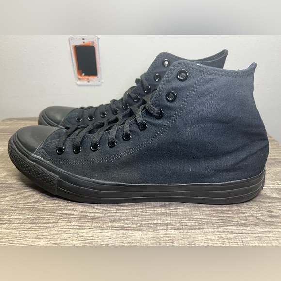 Size 15 - Converse Chuck Taylor All Star High All Black - Picture 1 of 9